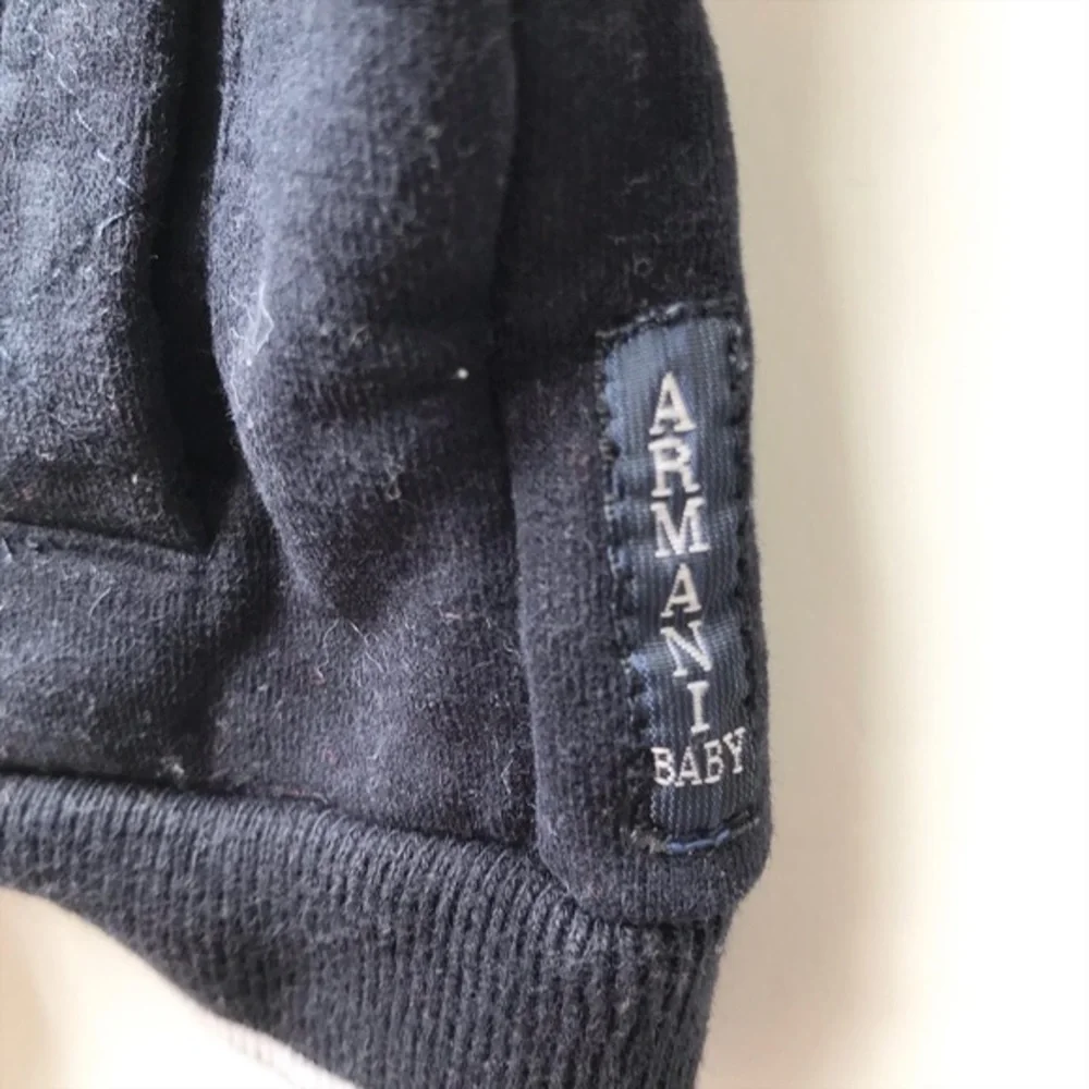 Armani Baby zip up hoodie/jogger set EUC 6 months